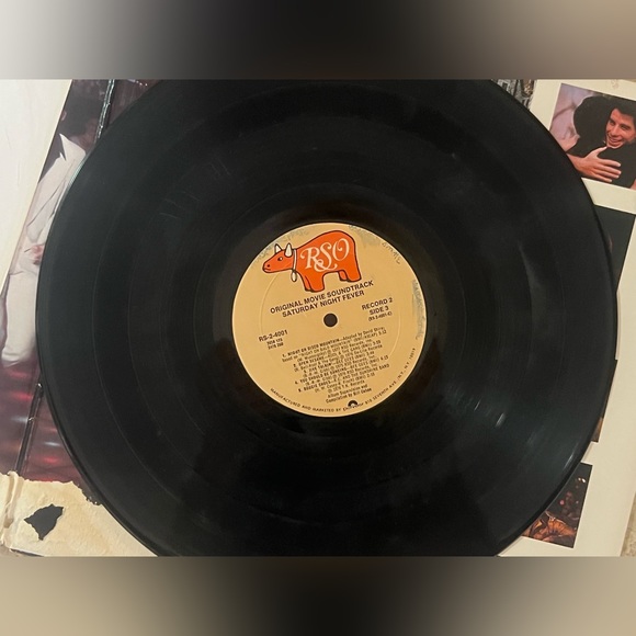 Saturday Night Fever LP soundtrack original 1977 vinyl Bee Gees/John Travolta. - Picture 7 of 8